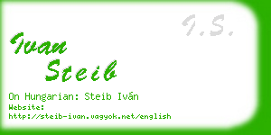 ivan steib business card